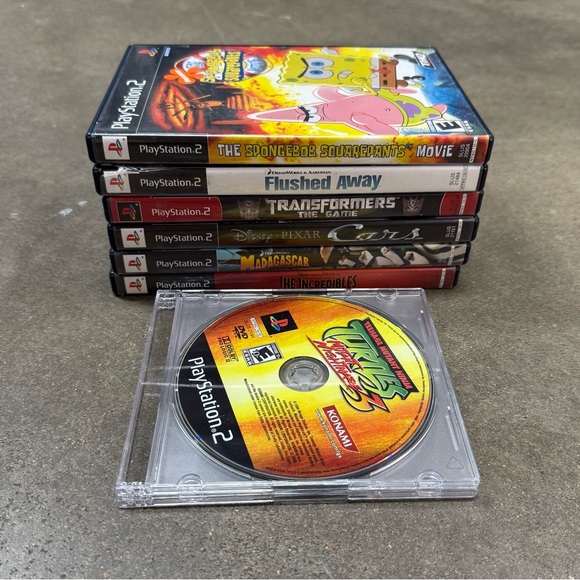 Sony Other - PS2 Kids Game Lot – SpongeBob, TMNT 3, Cars, Incredibles + More